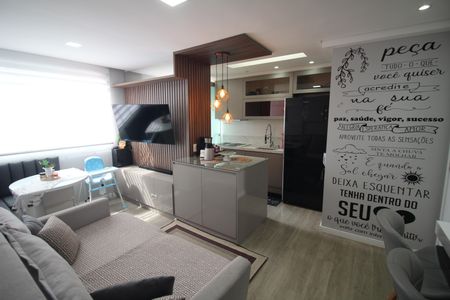 Sala de apartamento para alugar com 2 quartos, 56m² em Jk, Contagem