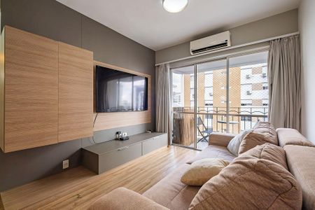 Sala/Cozinha de apartamento à venda com 1 quarto, 48m² em Jardim Paulista, São Paulo