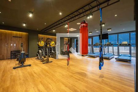 Studio para alugar com 21m², 1 quarto e sem vaga Studio para alugar com 21m², 1 quarto e sem vagaÁrea comum - Academia