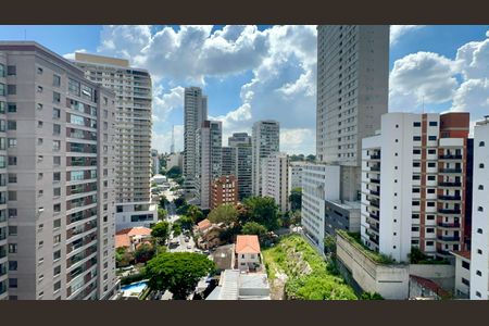 Vista da Varanda de kitnet/studio para alugar com 1 quarto, 28m² em Jardim das Bandeiras, São Paulo