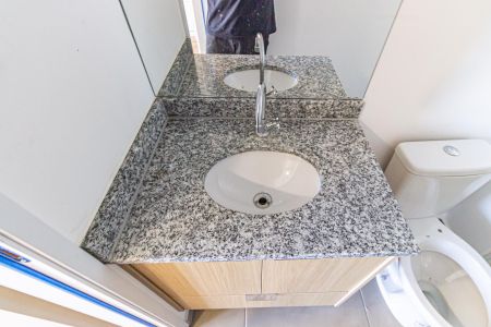 Banheiro de apartamento para alugar com 1 quarto, 26m² em Belenzinho, São Paulo