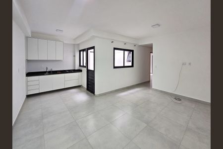 Sala/Cozinha de apartamento à venda com 2 quartos, 70m² em Vila Guiomar, Santo André