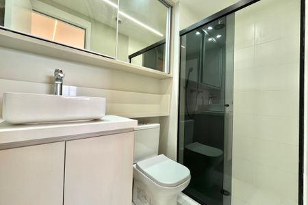 Apartamento para alugar com 31m², 1 quarto e sem vaga Apartamento para alugar com 31m², 1 quarto e sem vagaBanheiro da Suíte