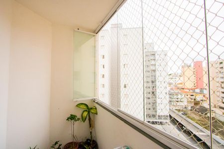 Varanda da sala de apartamento à venda com 2 quartos, 62m² em Vila Floresta, Santo André