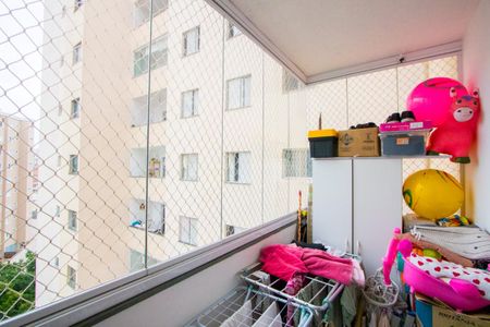 Varanda da sala de apartamento à venda com 2 quartos, 62m² em Vila Floresta, Santo André