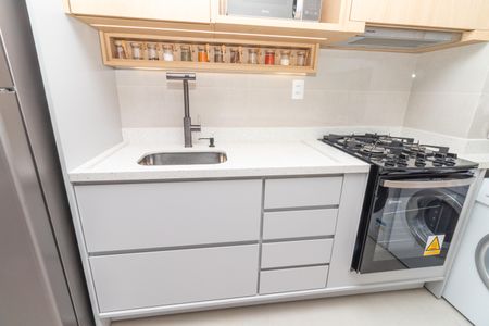 Apartamento à venda com 39m², 2 quartos e 1 vagaCozinha e Área de Serviço