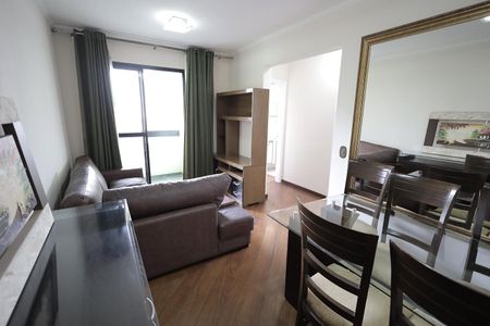 Sala de apartamento à venda com 2 quartos, 68m² em Vila Homero Thon, Santo André