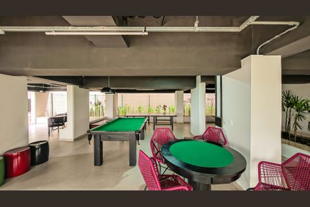 Apartamento para alugar com 34m², 2 quartos e sem vaga Apartamento para alugar com 34m², 2 quartos e sem vagaSalão de jogos