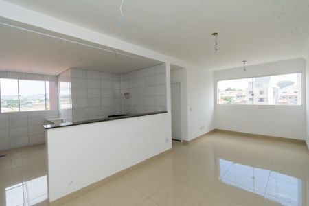 Sala de apartamento à venda com 2 quartos, 71m² em Inconfidentes, Contagem