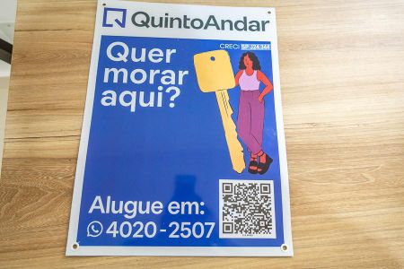 Apartamento para alugar com 50m², 2 quartos e 1 vagaPlaca do Quinto Andar utilizada