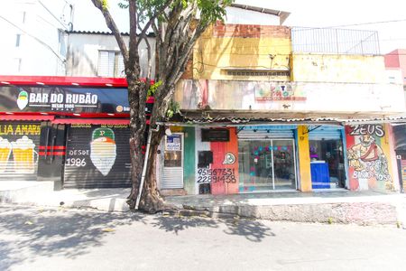 Studio para alugar com 30m², 1 quarto e sem vagaFachada + Placa