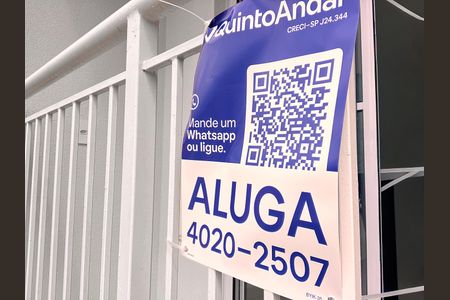 Apartamento para alugar com 30m², 1 quarto e sem vaga Apartamento para alugar com 30m², 1 quarto e sem vagaPlaca instalada