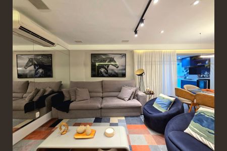 Apartamento para alugar com 129m², 2 quartos e 3 vagasSala