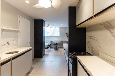 Studio à venda com 32m², 1 quarto e sem vagaCozinha