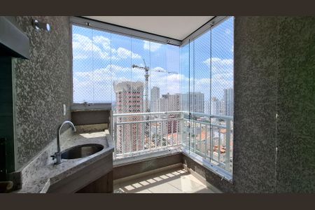 Varanda gourmet de apartamento à venda com 2 quartos, 63m² em Campestre, Santo André