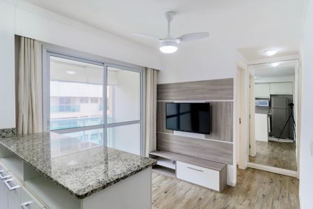 Sala de apartamento à venda com 1 quarto, 37m² em Santo Amaro, São Paulo