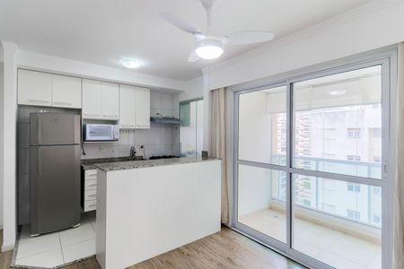 Sala de apartamento à venda com 1 quarto, 37m² em Santo Amaro, São Paulo