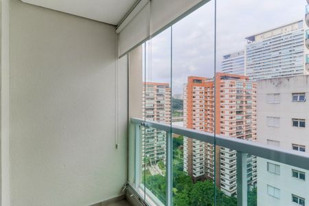 Varanda de apartamento à venda com 1 quarto, 37m² em Santo Amaro, São Paulo