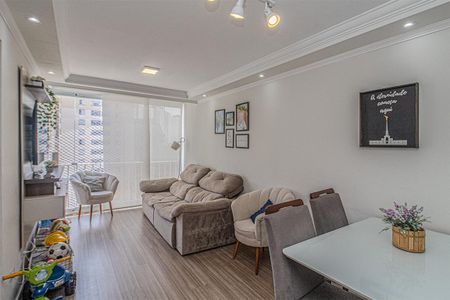 sala e sacada  extendida_1 de apartamento à venda com 2 quartos, 60m² em Jardim Celeste, São Paulo