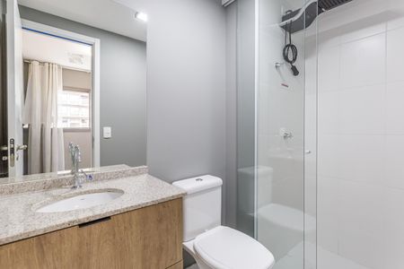 Apartamento para alugar com 25m², 1 quarto e sem vagaBanheiro da Suíte