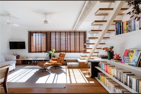 Sala de apartamento para alugar com 1 quarto, 100m² em Vila Madalena, São Paulo