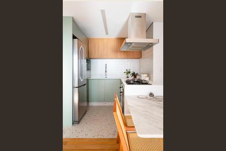 Cozinha de apartamento para alugar com 1 quarto, 100m² em Vila Madalena, São Paulo