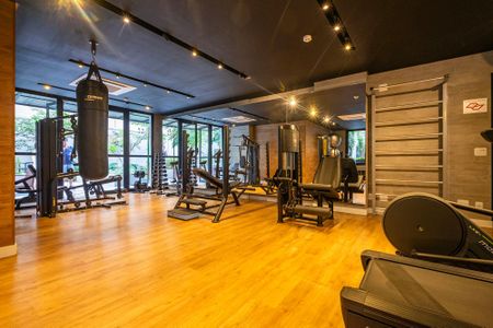 Apartamento para alugar com 37m², 1 quarto e 1 vaga Apartamento para alugar com 37m², 1 quarto e 1 vagaAcademia