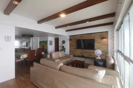 Sala de apartamento para alugar com 3 quartos, 117m² em Sítio Paecara (vicente de Carvalho), Guarujá