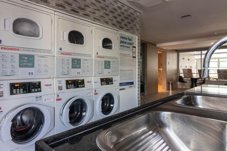 Studio para alugar com 24m², 1 quarto e 1 vagaLavanderia
