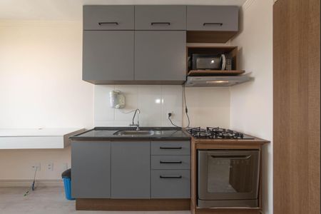 Cozinha de apartamento para alugar com 1 quarto, 24m² em Santo Amaro, São Paulo