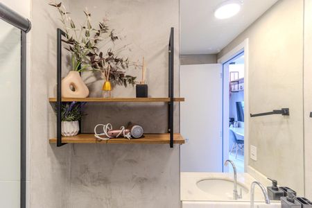 Studio para alugar com 30m², 1 quarto e sem vaga Studio para alugar com 30m², 1 quarto e sem vagaBanheiro