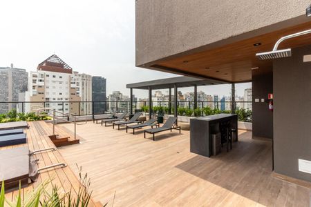 Studio para alugar com 30m², 1 quarto e sem vaga Studio para alugar com 30m², 1 quarto e sem vagaTerraço