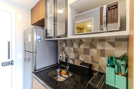 Studio para alugar com 30m², 1 quarto e sem vaga Studio para alugar com 30m², 1 quarto e sem vagaCozinha