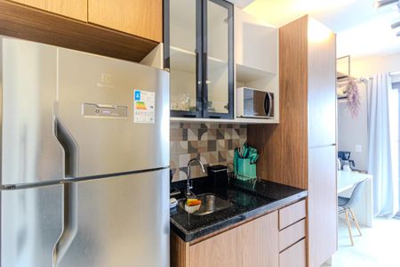 Studio para alugar com 30m², 1 quarto e sem vaga Studio para alugar com 30m², 1 quarto e sem vagaCozinha