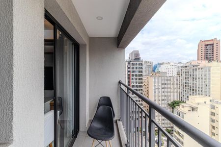 Studio para alugar com 30m², 1 quarto e sem vaga Studio para alugar com 30m², 1 quarto e sem vagaVaranda