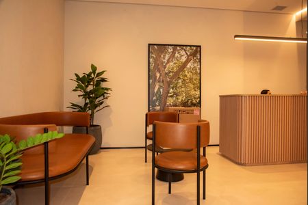 Studio à venda com 25m², 1 quarto e sem vagaHall social