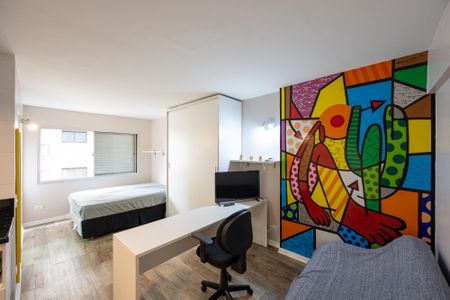 Sala de kitnet/studio para alugar com 1 quarto, 25m² em Vila Clementino, São Paulo