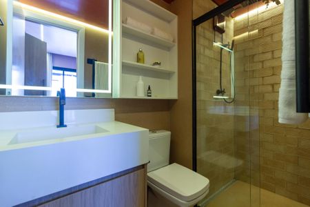 Apartamento para alugar com 30m², 1 quarto e sem vaga Apartamento para alugar com 30m², 1 quarto e sem vagaBanheiro da Suíte