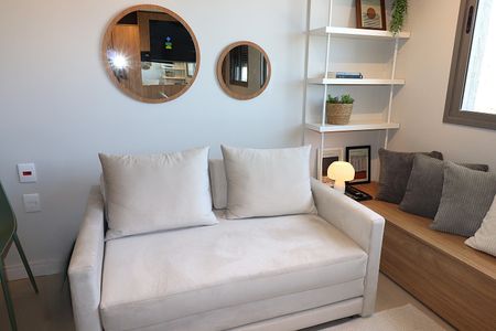 Studio para alugar com 30m², 1 quarto e 1 vagaEspaço integrado 