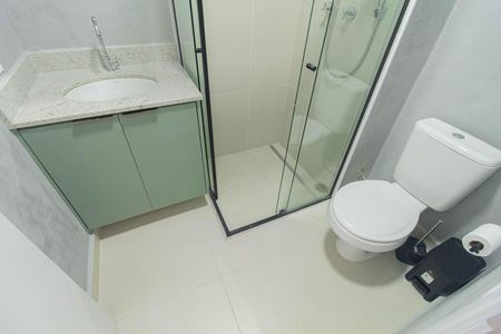 Studio para alugar com 28m², 1 quarto e sem vaga Studio para alugar com 28m², 1 quarto e sem vagaBanheiro