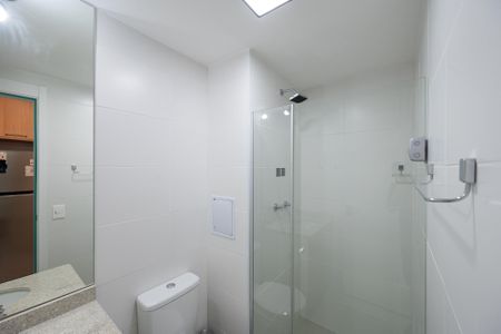 Studio para alugar com 27m², 1 quarto e sem vaga Studio para alugar com 27m², 1 quarto e sem vagaBanheiro Social
