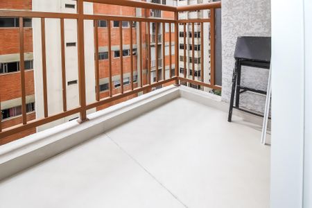 Apartamento para alugar com 28m², 1 quarto e sem vagaVaranda