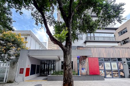 Studio à venda com 22m², 1 quarto e sem vagaFachada - Plaquinha