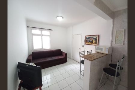 Sala de apartamento para alugar com 1 quarto, 33m² em Itararé, São Vicente