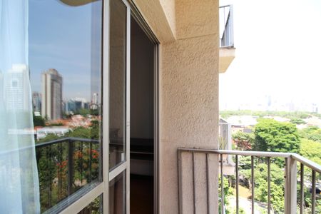 Varanda da Sala de apartamento à venda com 1 quarto, 55m² em Vila Olímpia, São Paulo