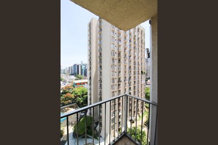 Varanda da Sala de apartamento à venda com 1 quarto, 55m² em Vila Olímpia, São Paulo