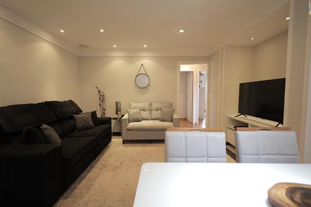 Sala de apartamento à venda com 3 quartos, 94m² em Vila Valparaíso, Santo André