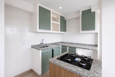 Cozinha de apartamento à venda com 2 quartos, 42m² em Vila Yolanda, Osasco