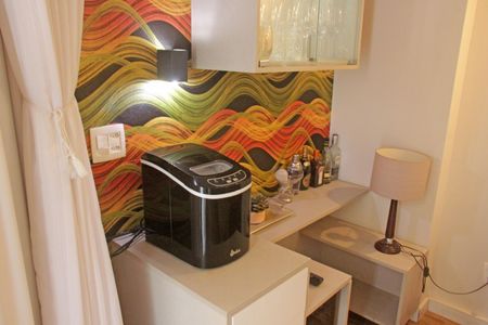 Sala de apartamento para alugar com 1 quarto, 43m² em Boqueirão, Santos