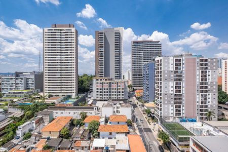 Sala - Vista de apartamento à venda com 1 quarto, 49m² em Pinheiros, São Paulo